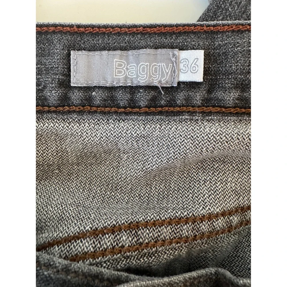 Levis SilverTab Baggy Jeans Mens 36x32 Faded Black Denim 90s Vintage Style